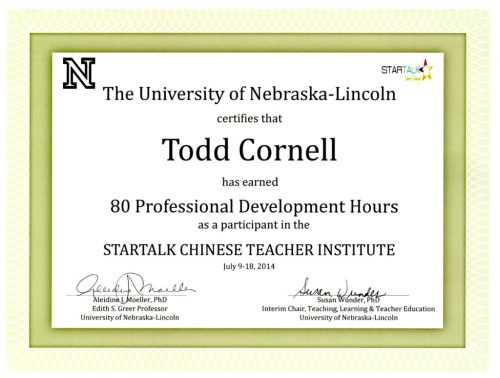 STARTALK is supported in part by the NSA and ACTFL