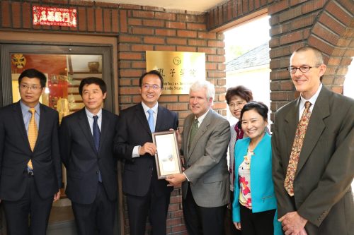 Confucius Institute at Colorado State University with the Chinese Consul General Mr. Hong Lei.